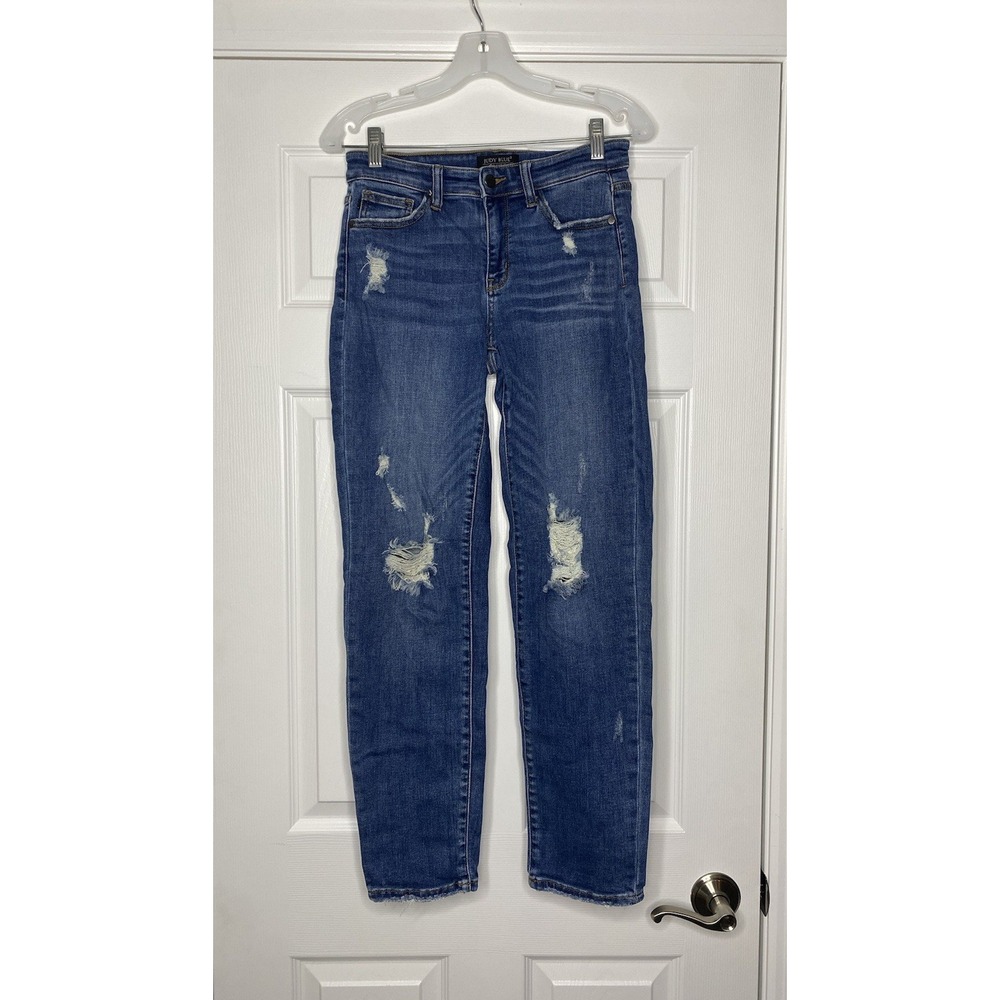 Judy Blue Women's Distressed Denim Slim Fit Jeans 3/26‎